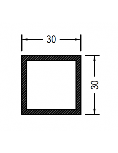 Cuadrado de 30 x 1.3mm