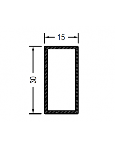 Rectangular de 30 x 15 x 1.3mm