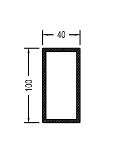 Rectangular de 100 x 40 x...