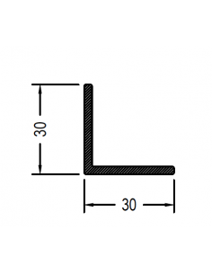 Angulo de 30 x 30 x 1.3mm