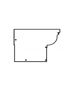 Tapa canalón con travesaño...